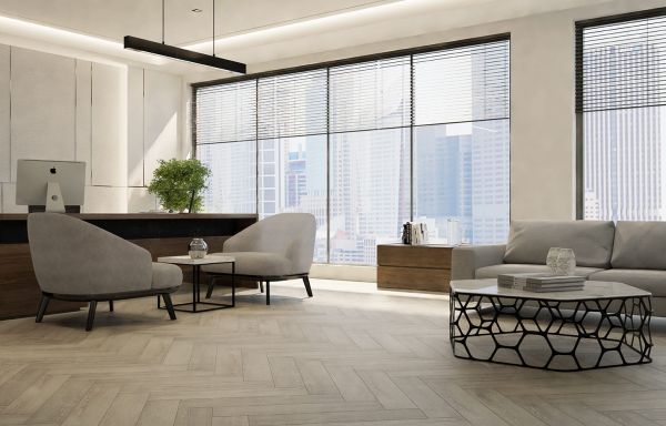 Кварц виниловое покрытие Stone Floor Елочка Дуб Балтимор 951008 HP