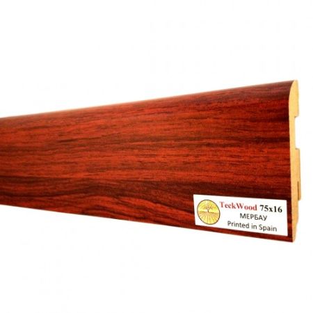 Плинтус МДФ ламинированный TeckWood Мербау 2150×75×16