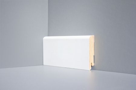 Плинтус DeARTIO Ламинированный Белый 80х16 U102-80