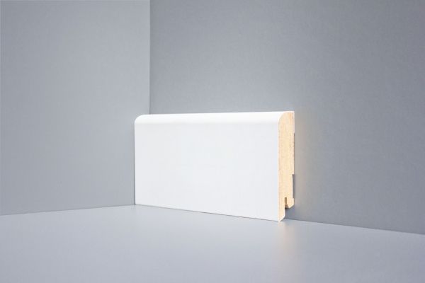 Плинтус DeARTIO Ламинированный Белый 80х16 U102-80