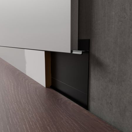 Скрытый профиль Invisible 60мм Черный муар/RAL 9005 14.5х60х2800мм