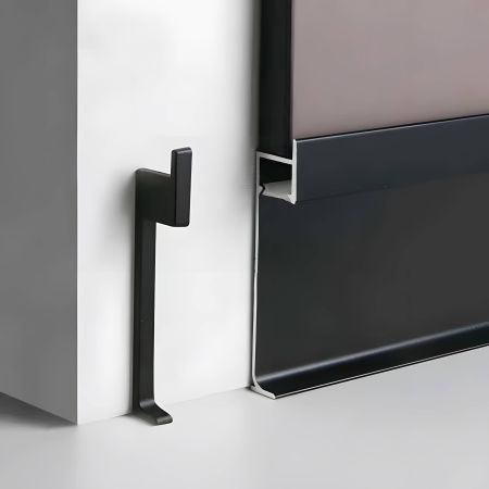 Плинтус алюминиевый скрытый с подсветкой JD 22-80 ММ LED