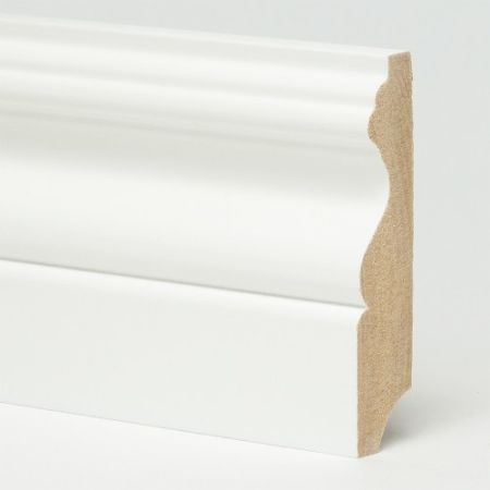 Плинтус Evrowood МДФ Белый PN 070 2000×89×18