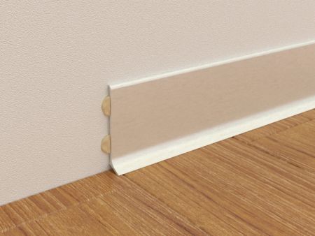 Плинтус Алюминиевый анодированный Серебро матовое 3м