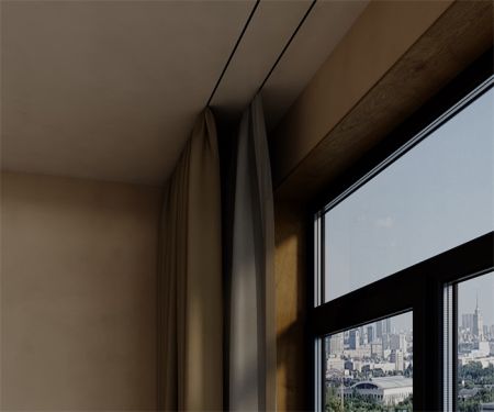 Теневой потолочный профиль для штор GARDINA (50*14*3000мм).