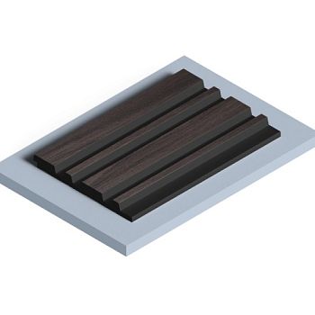 Стеновая панель из полистирола Hiwood LV122 BR395K 2700×120×12