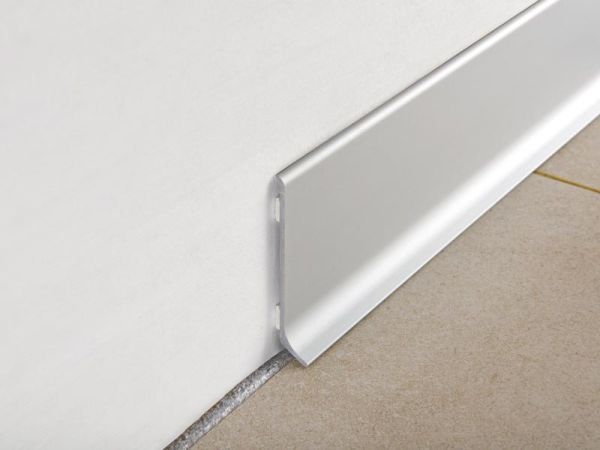 Плинтус Progress profiles напольный BTAA Анодированный Серебро 2м