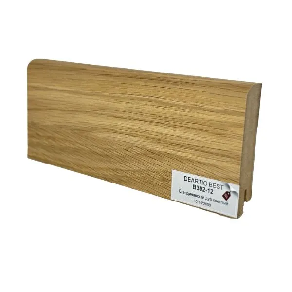 Плинтус DeARTIO B302-12 скандинавский дуб светлый Deartio Best Плинтус DeARTIO B302-12 скандинавский дуб светлый Deartio Best