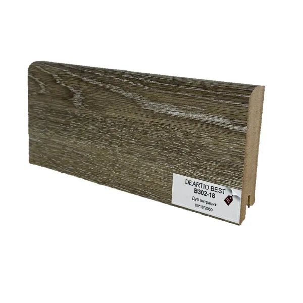 Плинтус DeARTIO B302-18 дуб антрацит Плинтус DeARTIO B302-18 дуб антрацит