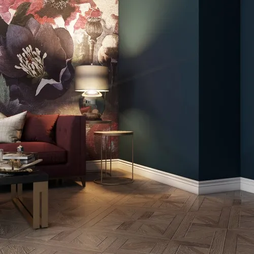 Плинтус Evrowood МДФ Белый PN 140 2000×130×16