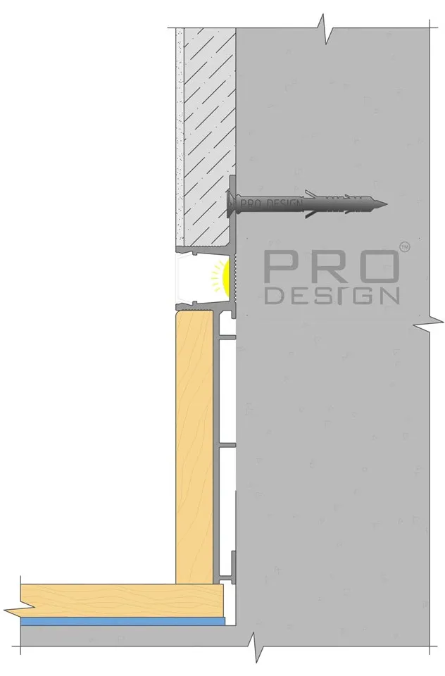 Вставка МДФ в скрытый плинтус под покраску 66 мм Вставка МДФ в скрытый плинтус под покраску 66 мм