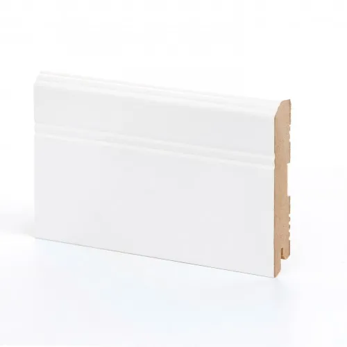 Плинтус МДФ ламинированный Ликорн K-07 белый 2050×108×16 Плинтус МДФ ламинированный Ликорн K-07 белый 2050×108×16