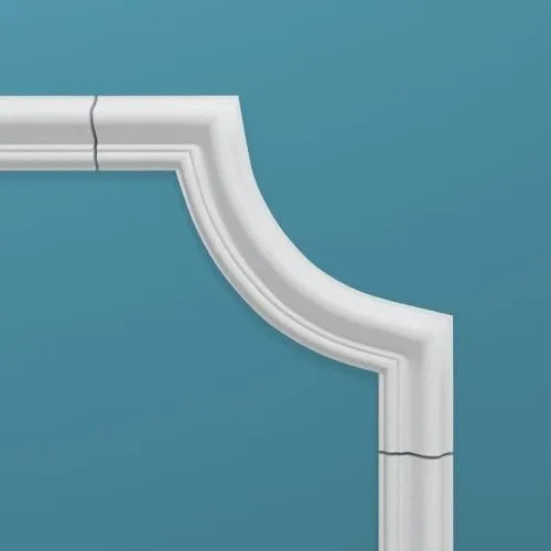 Угловой элемент к молдингу под покраску Перфект Плюс P54-1 190×190×16