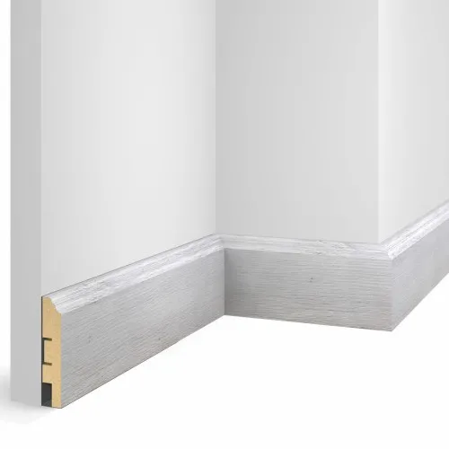 Плинтус МДФ Cosca Decor Экошпон WP07 Дуб Старинный серый 2400×80×16