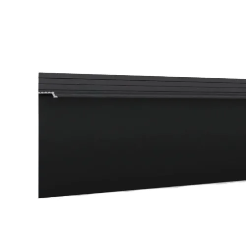 Плинтус алюминиевый скрытый с подсветкой Laconistiq Regular Черный муар RAL 9005 41-31-300 3000×80×13