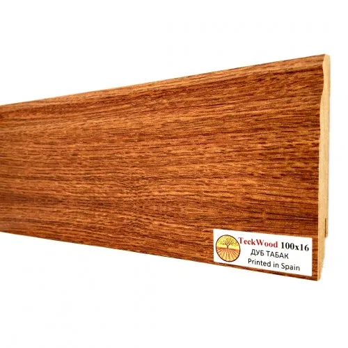 Плинтус МДФ ламинированный TeckWood Дуб Табак 2150×100×16