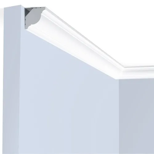 Потолочный плинтус под покраску Hiwood CI20V1 2000×20×20