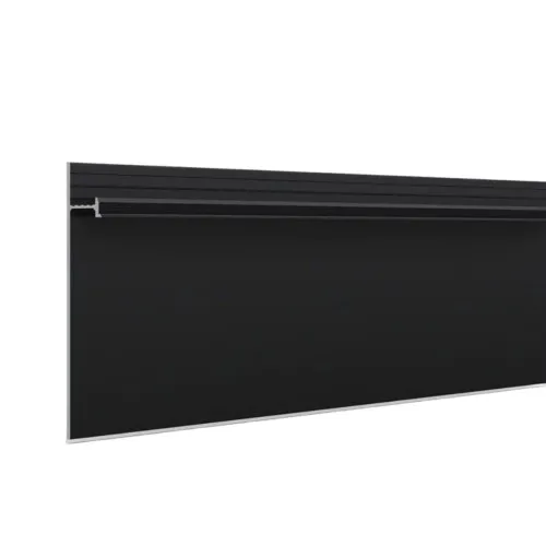 Плинтус алюминиевый скрытый с подсветкой Laconistiq Strong Черный RAL 9005 42-21-300 матовый 3000×80×13,1