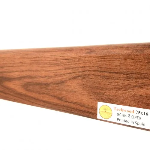 Плинтус МДФ ламинированный TeckWood Ясный орех 2150×75×16