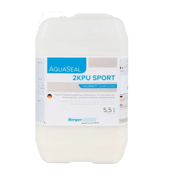 Лак Aqua-Seal 2KPU Sport Двухкомпонентный для спортивных залов 5,5л