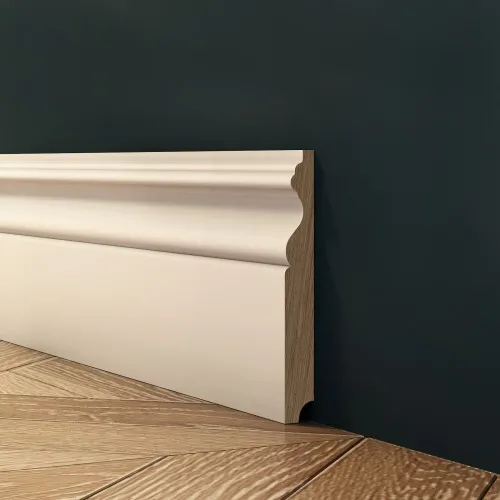 Плинтус Evrowood МДФ Белый PN 140 2000×130×16