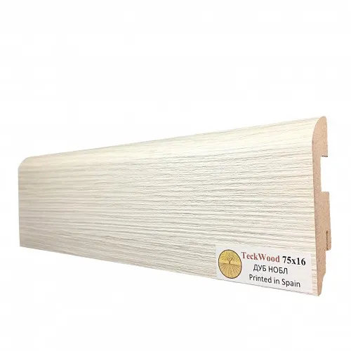 Плинтус МДФ ламинированный TeckWood Дуб Нобл 2150×75×16