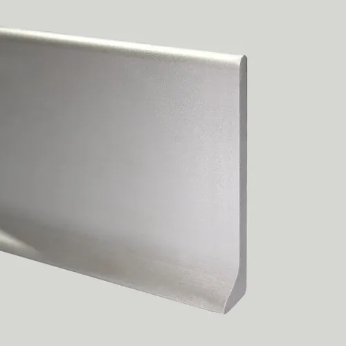 Плинтус алюминиевый Modern Decor L-образный серебро 2950×40×10