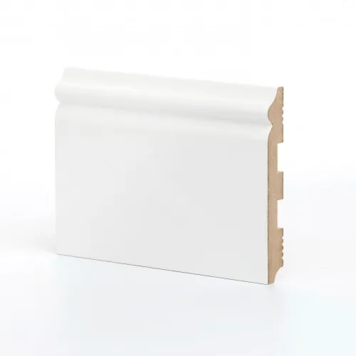 Плинтус МДФ ламинированный Ликорн K-08 белый 2050×137×18 Плинтус МДФ ламинированный Ликорн K-08 белый 2050×137×18