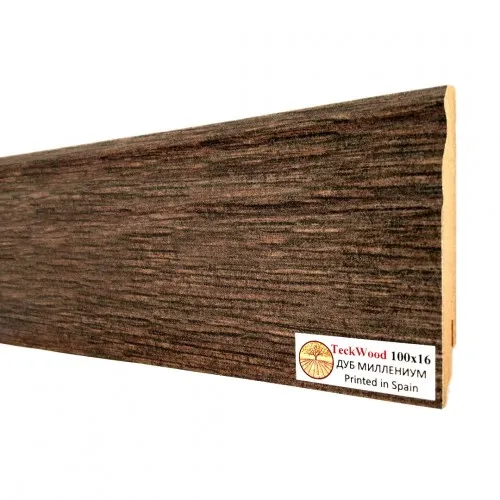 Плинтус МДФ ламинированный TeckWood дуб Миллениум 2150×100×16