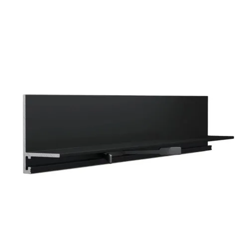 Микроплинтус алюминиевый Laconistiq MICRO L Max Черный муар RAL 9005 18-31-245 2450×35,8×16,2