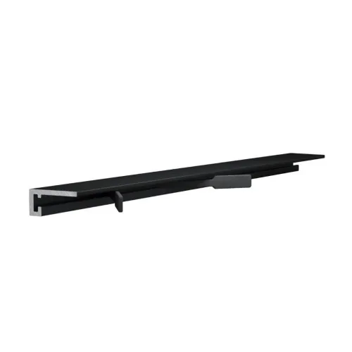 Микроплинтус алюминиевый Laconistiq Micro 11 Mini Черный RAL 9005 11-21-200 матовый 2000×11×5