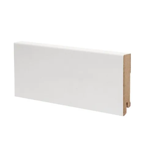 Плинтус МДФ ламинированный Ликорн K-06 белый 2050×80×16