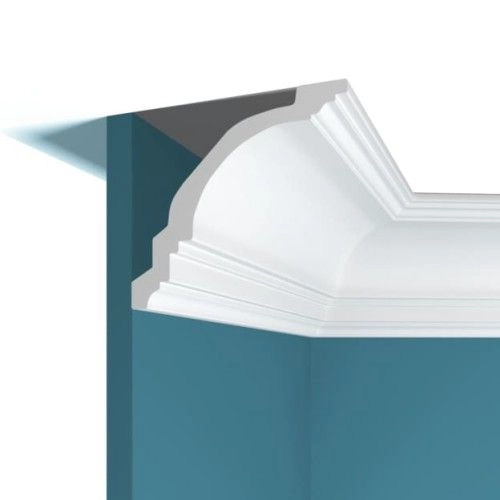 Потолочный плинтус под покраску Перфект Плюс P16 2000×122×110