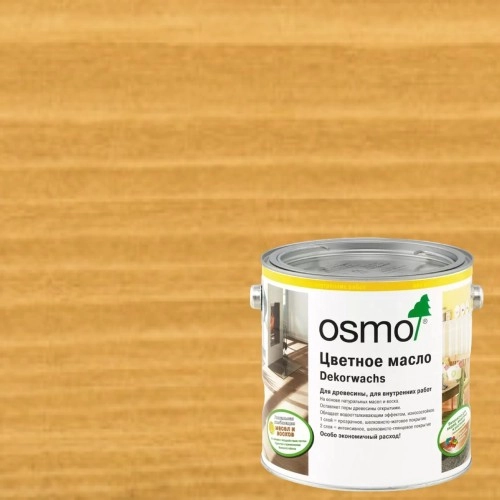 Масло с твердым воском для дерева Osmo Dekorwachs Transparent цвет 3164 Дуб шелковисто-матовый 0,22 л