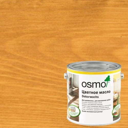 Масло с твердым воском для дерева Osmo Dekorwachs Transparent цвет 3103 Дуб светлый шелковисто-матовый 0,22 л