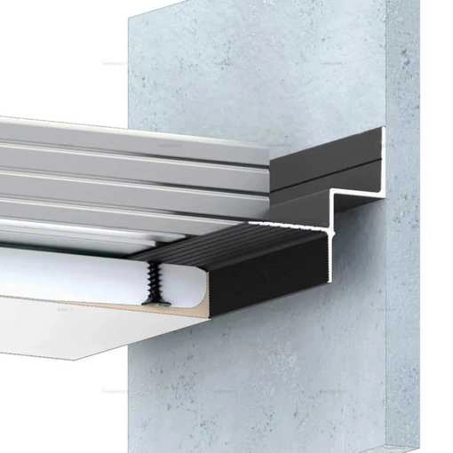 Теневой профиль для потолка Чёрный 35.3x2000 мм