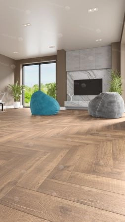 Кварц виниловое покрытие Alpine Floor Parquet LVT Клеевая Parquet LVT Дуб Royal ЕСО 16-2 венгерская елка 590×118×2,5