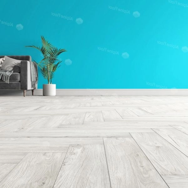 Кварц виниловое покрытие Alpine Floor Parquet Light Снежный ECO 13-11 венгерская елка 600×125×4