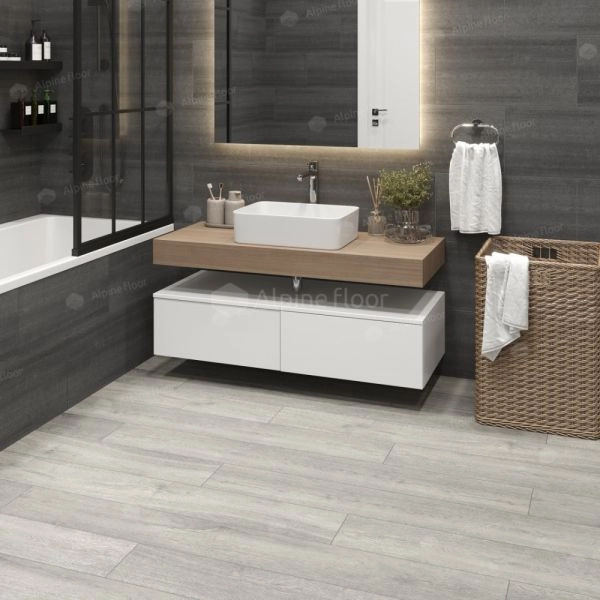 Кварц виниловое покрытие Alpine Floor Premium XL Дуб Платина ECO 7-14 1524×180×8