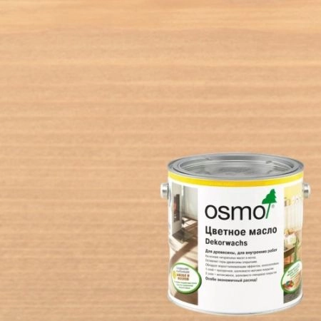 Масло с твердым воском для дерева Osmo Dekorwachs Transparent цвет 3102 Бук дымчатый шелковисто-матовый 0,125 л