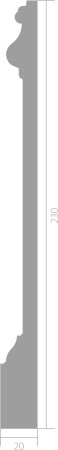 Плинтус Ultrawood Плинтус Ultrawood Base 5800i 230 x 20
