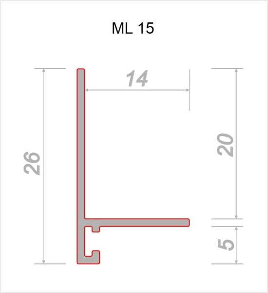 Плинтус Decaro Микроплинтус ML15A Анодированный латунный браш