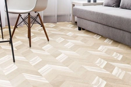 Пробковые полы Corkstyle Chevron Пробковые полы Corkstyle Chevron Creme 1235×305×10