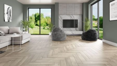 Кварц виниловое покрытие Alpine Floor Parquet LVT Клеевая Parquet LVT Дуб Натуральный отбеленный ЕСО 16-5 венгерская елка 590×118×2,5