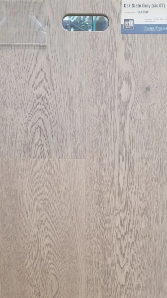 Кварц виниловое покрытие Кварц виниловое покрытие Floor Factor SPC Classic Oak Slate Grey art.07