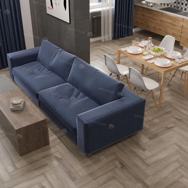 Кварц виниловое покрытие Alpine Floor Parquet LVT Клеевая Parquet LVT Дуб Исида ЕСО 16-15 венгерская елка 590×118×2,5