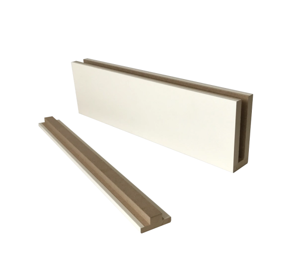 Ликорн Стеновая панель Брус декоративный белый матовый  40х70х2800мм