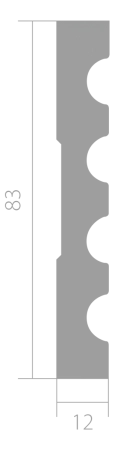 Лепнина Наличники Ultrawood Наличник Ultrawood N 003 83x12