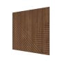 Стеновая панель Пирамида МДФ Орех-темный  500х500х8 (4 шт.)