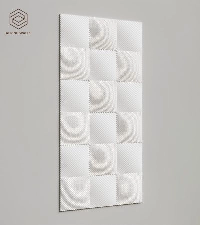 Стеновая панель под покраску Alpine Walls Geometrium  ECOGR0207W  1200*600*25